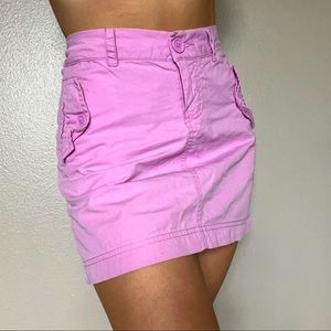 🪩 GAP | Y2K Waist Adjustable Bubble Gum Pink Mini Cargo Skirt 🪩